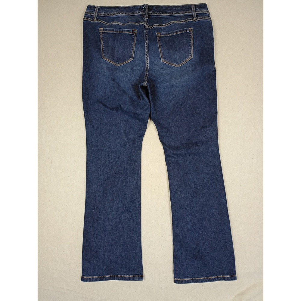 Torrid Womens 16R Luxe Slim Boot Super Stretch Jeans Medium Dark Wash Mid Rise - Picture 4 of 16